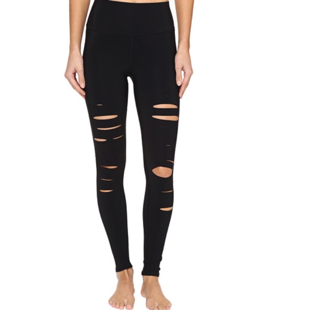 Alo high waist ripped warrior legging